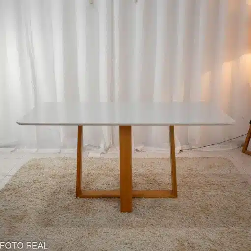 Mesa Pedro Mel Vidro OFF 160×80 6 Cadeiras Genova Veludo Marrom 509 Madeira Maciça Art Assento - Entregue Montada - Imagem 5