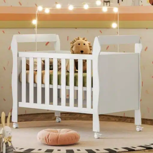 Berço e Mini Cama Americano Soninho 3 em 1 - Branco