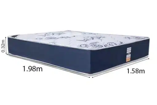 Colchão Queen Clean Azul 158x198x32 Molas Ensacadas Lestespuma - Imagem 4