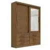 Guarda-Roupa Meridian 2 portas e 6 gavetas - Ipê