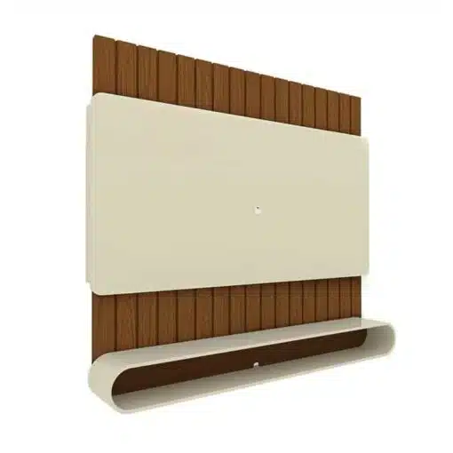 Home Suspenso Prime Castanho/Off Ripado TV até 75 Polegadas Larg. 1.83m - Gelius - Imagem 3