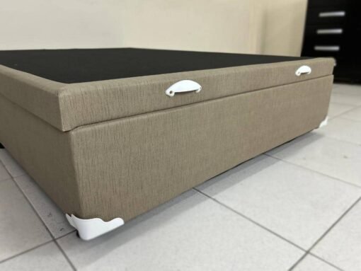 Base Box Baú Classic casal - Bege corino - Imagem 2