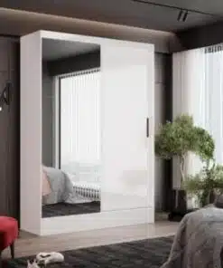 Guarda-Roupa Santiago c/ espelho 2 Portas e 2 Gavetas -  Branco