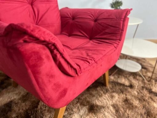Poltrona Luna Innove - Vermelho Veludão - Imagem 4