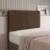 Cabeceira Itália Casal - Marrom Veludo