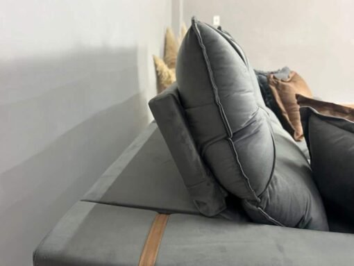 Sofá Retrátil e Reclinável Gran Bello 2.00m - Cinza Veludo - Imagem 2