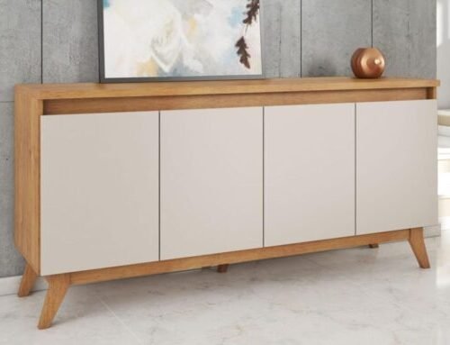 Buffet Filipe 4 portas - Mel/Off White