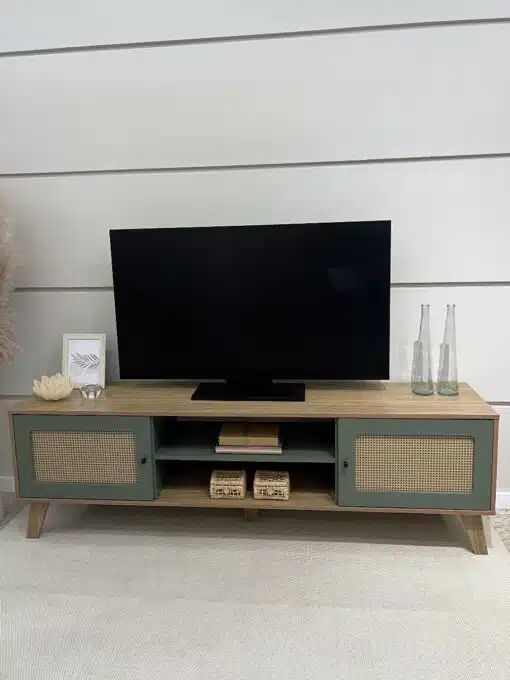 Rack Charlotte 75" - Carvalho/Menta Flex - Imagem 2