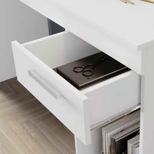 Mesa Office NT 2070 Branco 1 Gaveta Larg. 1.08m - Notável - Imagem 3