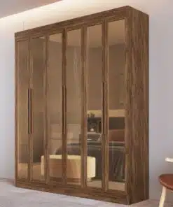 Guarda-Roupa 6 Portas Reflecta San Diego 26900 1,80 m Castanho – DORIPEL