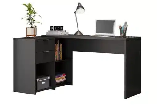 Mesa Office NT 2060 Preto 2 Gavetas Larg. 2.00m - Notável - Imagem 3