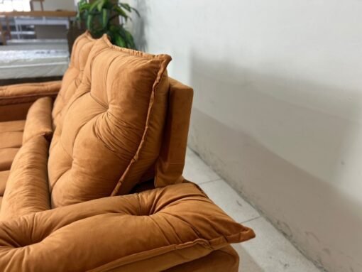 Sofá Retrátil Reclinável Atenas 2.00m - Terracota Veludo - Imagem 4