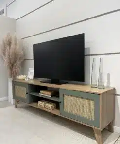 Rack Charlotte 75" - Carvalho/Menta Flex