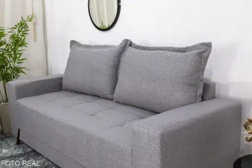 Sofá 3 e 2 lugares 8100 Linho Cinza 27 - Imagem 4