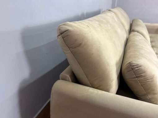 Sofá Cama Retrátil Reclinável Amaranto 2.10m Mod.90 - Capuccino Veludo - Imagem 8