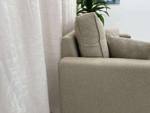 Sofá 2 lugares Slim 1.40m - Bege Linho - Imagem 5