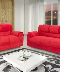 Conjunto de sofá 2 x 3 lugares REF 7025 - Vermelho