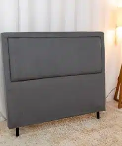 Cabeceira Casal Cintia Veludo Cinza Larg. 1.40m