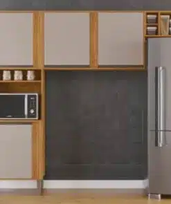 Cozinha Pérola 3 Peças - Cinamomo/Off White