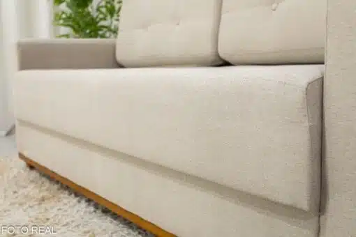 Sofá 3 lugares Living Áustria Linho Bege A57 Larg. 1.70m - Imagem 4