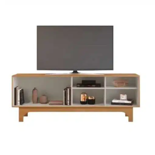 Rack Sereno Cinamomo/Off Ripada TV até 70 Polegadas Larg. 1.68m - JCM - Imagem 2