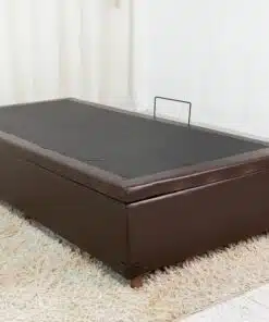 Base Box Baú Solteiro Prime 88x188x38 Korino Café SE