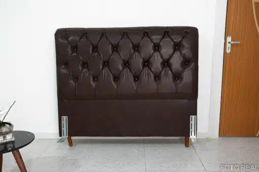 Cabeceira Casal Lavínia Korino Marrom Larg. 1.40m - Imagem 2