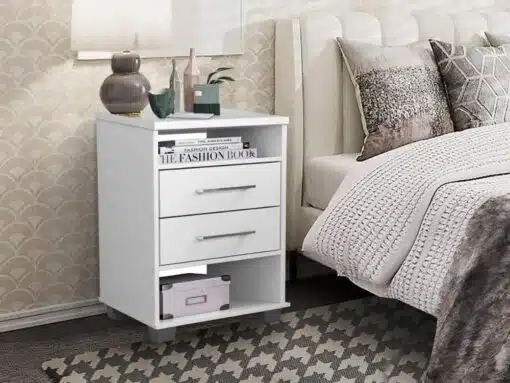 Mesa de cabeceira Valente - Branco - Imagem 2