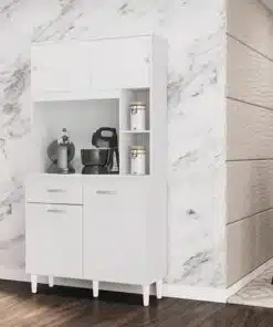 Armário Kit Cozinha Duda 0,90 - Branco