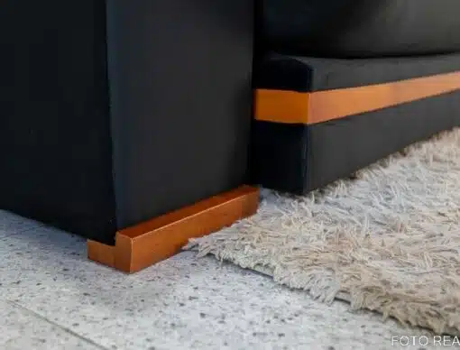 Sofá Retrátil Reclinável Ibis 2.50m Veludo Preto 820 - D33 e Molas Ensacadas - Imagem 9