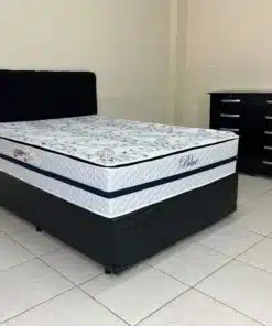 Combo Colchão Blue Molas Ensacadas Casal – 138x188x32 + Base Box Baú Classic casal – Preto Corino