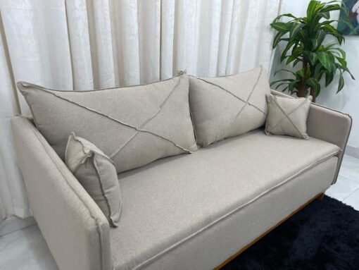 Sofá 2 lugares Lisboa Living 1.80m - Bege Linho - Imagem 7