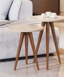 Conjunto Mesa de Apoio 8003 Luxo Perola (Off White) JB Bechara