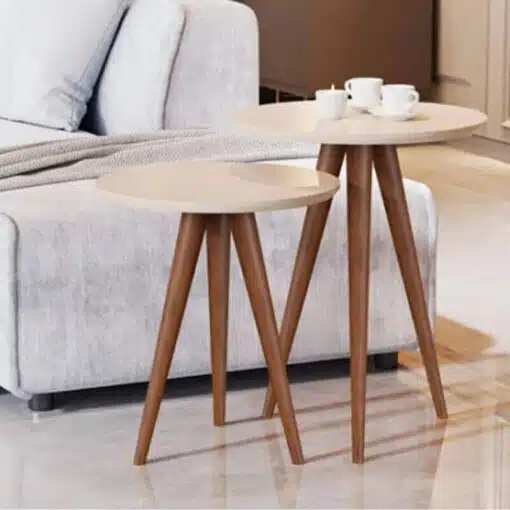 Conjunto Mesa de Apoio 8003 Luxo Perola (Off White) JB Bechara