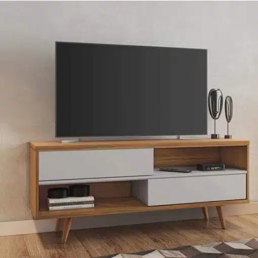 Rack Bancada NT 1180 Freijó/Off TV até 50 Polegadas Larg.1.35m - Notável