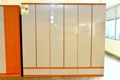 Guarda-Roupa 6 Portas Esparta/Lacônia 2,70 m Cinamono/Off White - TCIL - Imagem 2