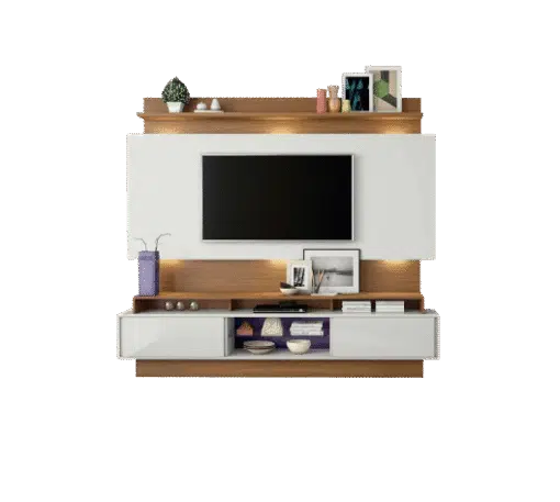 Estante Home até 65" Vera TB113L Off White/Freijó – DALLA COSTA - Imagem 4