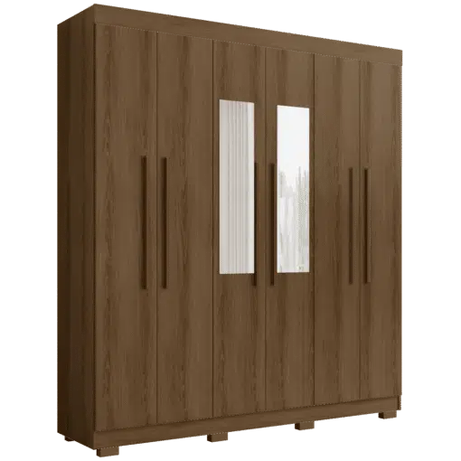 Guarda-Roupa (4 Gavetas) Porto Bello New 2,007 m Mel - RUD RACK - Imagem 2