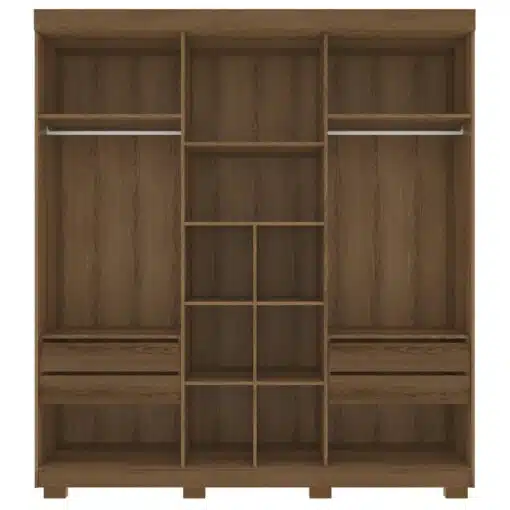 Guarda-Roupa (4 Gavetas) Porto Bello New 2,007 m Mel - RUD RACK - Imagem 3
