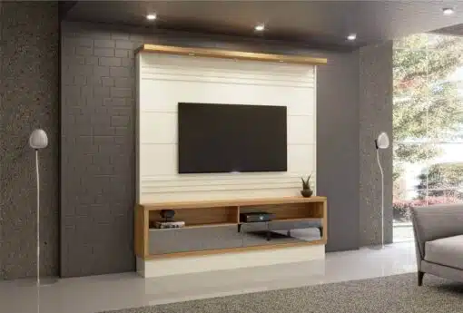 Home até 65" Sara TB178E Off White/Freijó - DALLA COSTA - Imagem 2