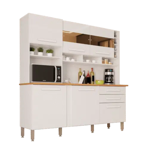 Kit Cozinha Alexia 1,80 Branco Neve - IMOP - Imagem 2