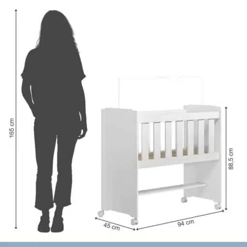 Miniberço Multifuncional Rubi Branco - TIGUS MÓVEIS - Imagem 7