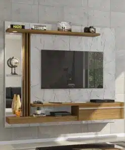 Painel até 55" Denver Carrara/Cinamono – BECHARA