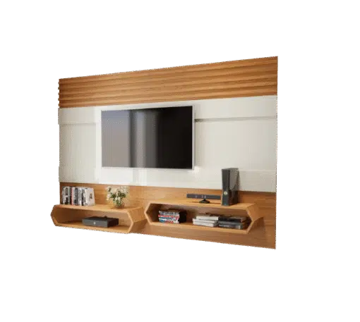 Painel até 65" Mônica PA22 Off White/Freijó – DALLA COSTA - Imagem 2