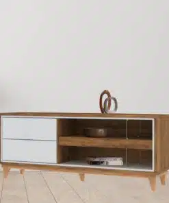 Rack até 65" Leon Canela/Off White – MIRARACK