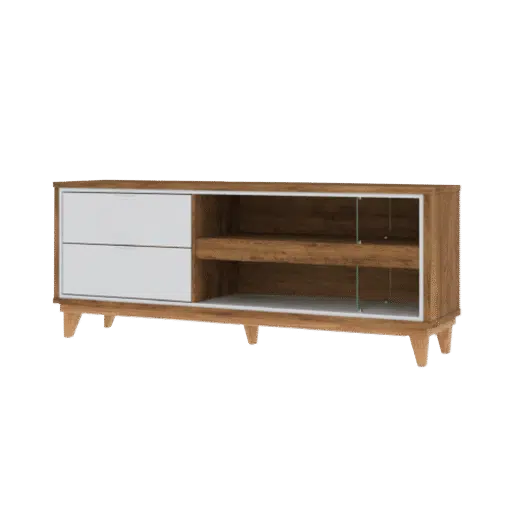 Rack até 65" Leon Canela/Off White – MIRARACK - Imagem 2