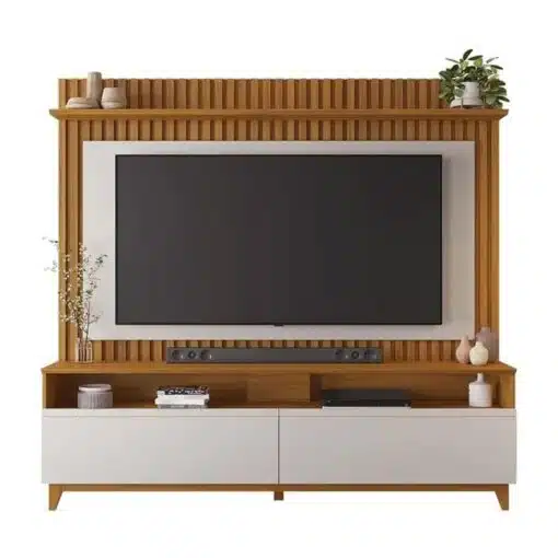 Home NT 1340 Freijó/Off Ripado TV até 65 Polegadas Larg. 1.83m - Notável - Imagem 6