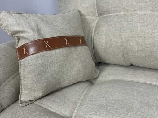 Sofá 3 lugares Creta 2.00m - Bege Linho - Imagem 3
