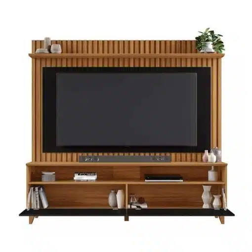 Home NT 1340 Freijó/Preto Ripado TV até 65 Polegadas Larg. 1.83m - Notável - Imagem 2