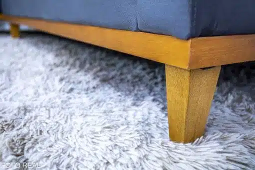 Sofá 3 Lug. Milão C/Chaise Lado Direito Veludo Cinza 814 Larg. 2.30m - Molas Ensacadas - Imagem 5